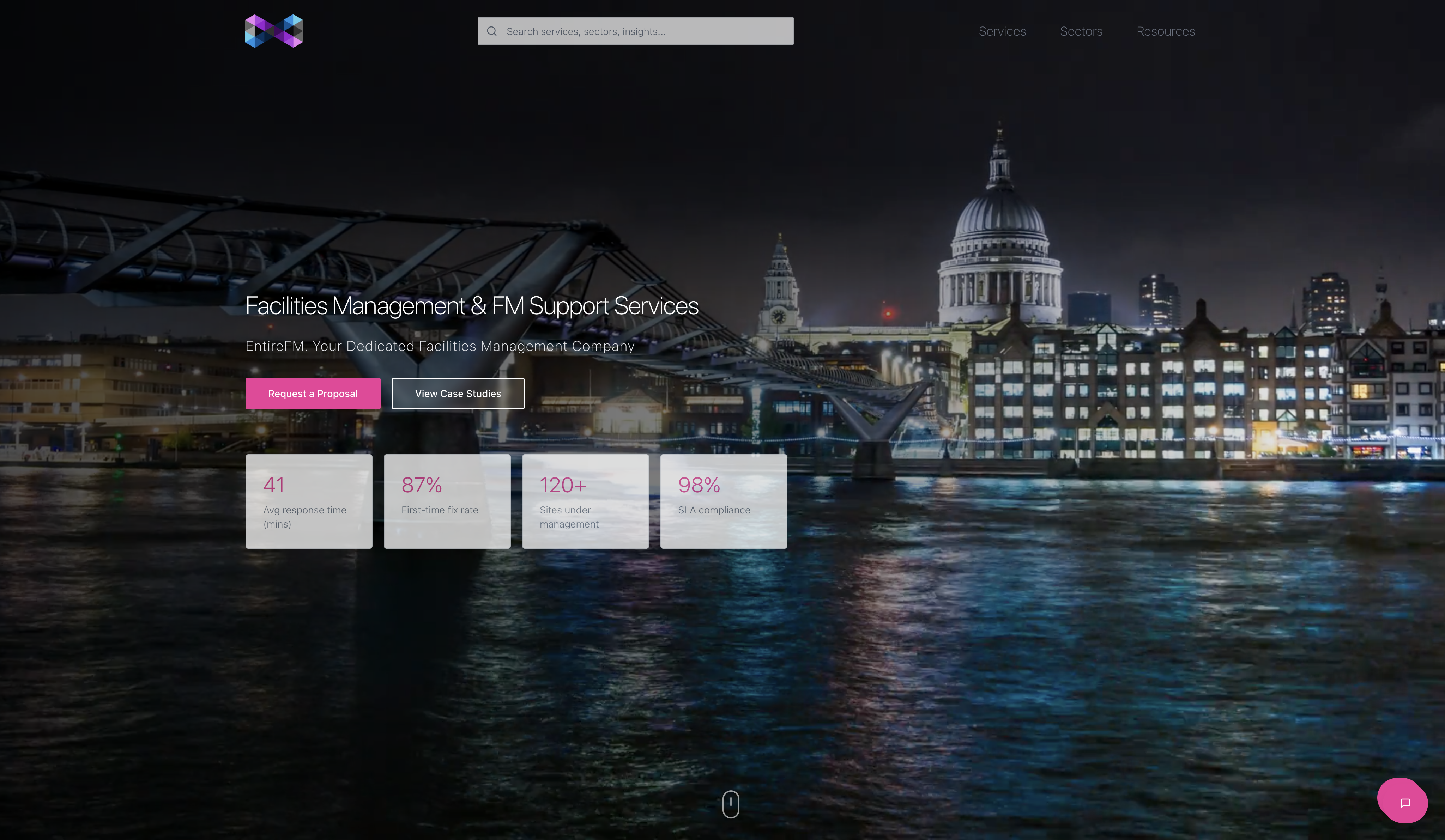 EntireFM website redesign  facilities management case study by Avorria